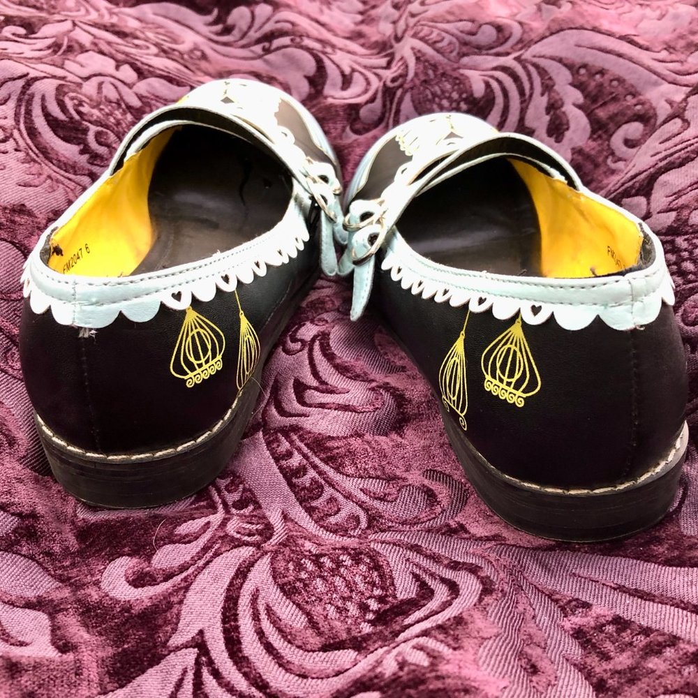 TUK RARE Punk Sweet MaryJanes French Bluebird - Picture 3 of 12